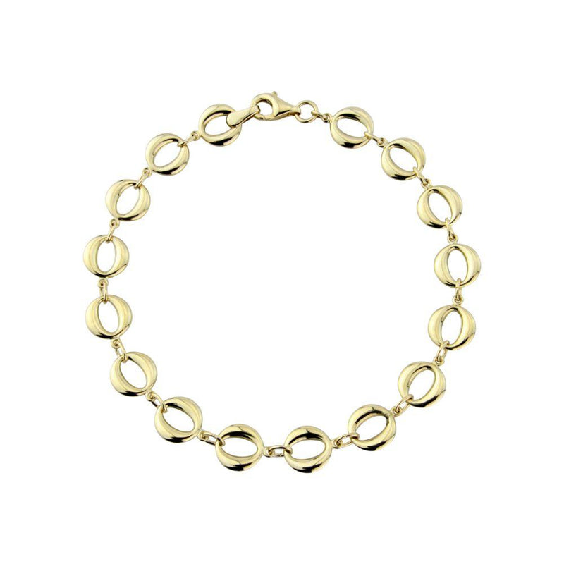 9ct Gold Oval Link Bracelet 