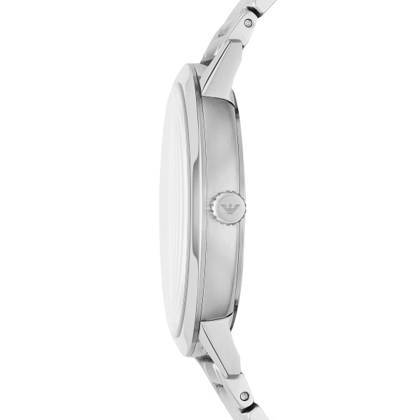 Emporio Armani Ruggero Blue Dial Silver Steel 43mm Watch AR11311