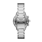 Emporio Armani Diver Quartz Silver Steel Black Dial Steel 43mm Watch AR11360