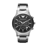 Emporio Armani Renato Steel Black Mens Watch AR2434