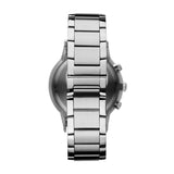 Emporio Armani Renato Quartz Silver Steel Black Dial 41mm Watch AR2434