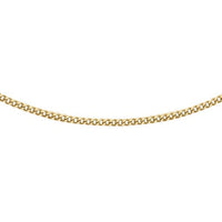 9ct Gold 30 Diamond Cut Adjustable 16"-18" Curb Chain
