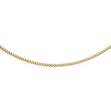 9ct Gold 40 Diamond Cut 22" Curb Chain
