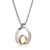 Maureen Lynch Cicrles 9ct Gold & Silver Small Necklace