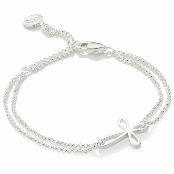 Molly Brown Cherish Silver Cross Bracelet