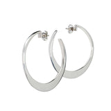 Maureen Lynch Circle of Dreams Sterling Silver Large Hoop Earrings