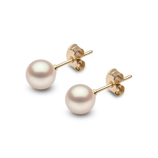 9ct Gold Cultured 6mm Pearl Stud Earrings