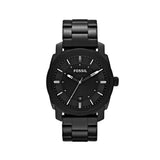 Mens All Black Steel Fossil Machine Watch FS4775IE