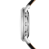 Fossil Neutro Quartz Black Dial Black Leather 44mm Watch FS5452