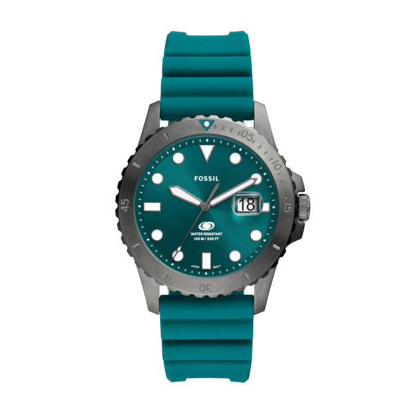 Fossil Blue Quartz Silicon Strap 42mm Watch FS5994 / FS5995