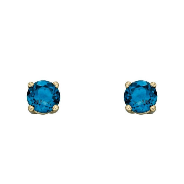 9ct Gold December Birthstone Earrings