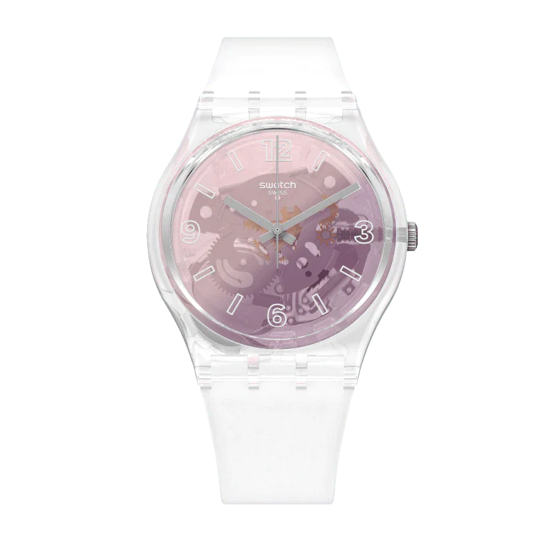 Swatch sales transparent strap