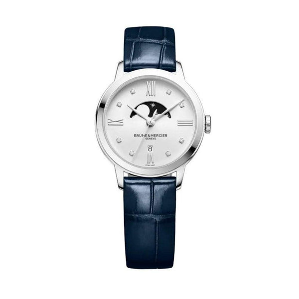 Baume et Mercier Blue Leather Classima 10329 Watch            