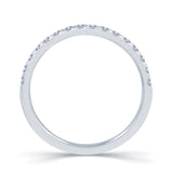 Platinum Claw-Set Diamond 0.25ct Wedding Ring