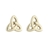 9ct Gold Trinity Knot Stud Earrings