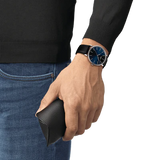 Tissot Everytime Black Leather Blue Dial 40mm Watch T1434101604100