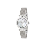 Gucci G-Timeless Diamantissima Quartz Silver Steel Mother of Pearl Dial 27mm Ladies Watch YA141504
