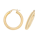 9ct Gold Hinged Hoop Earrings