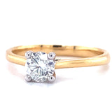 18ct Gold Solitaire Diamond Ring
