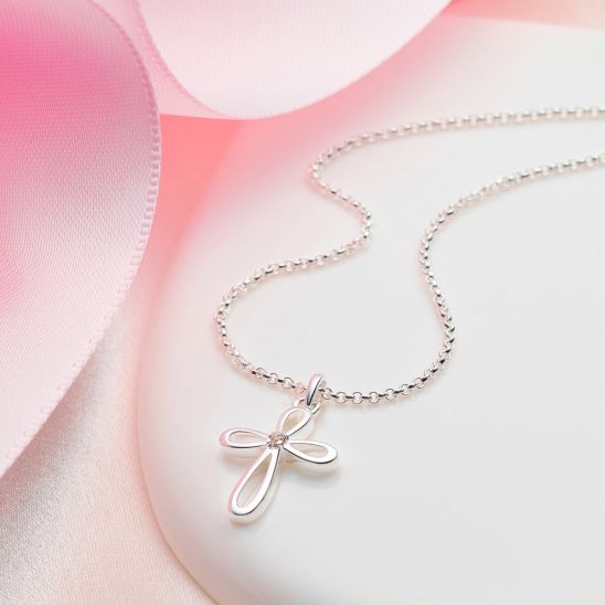 Molly Brown Cherish Diamond Cross Necklace