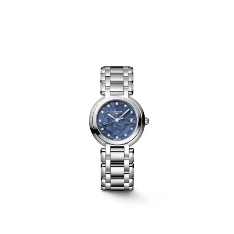 Longines PrimaLuna Quartz Navy Mother of Pearl Dial 27mm Diamond Watch L81104986