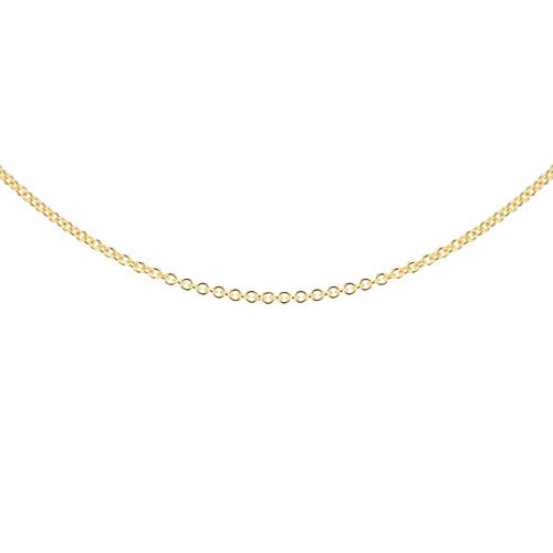 9ct Gold 18 Inch Trace Adjustable Chain