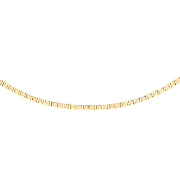 9ct Gold 16" - 18" Venetian Box Chain