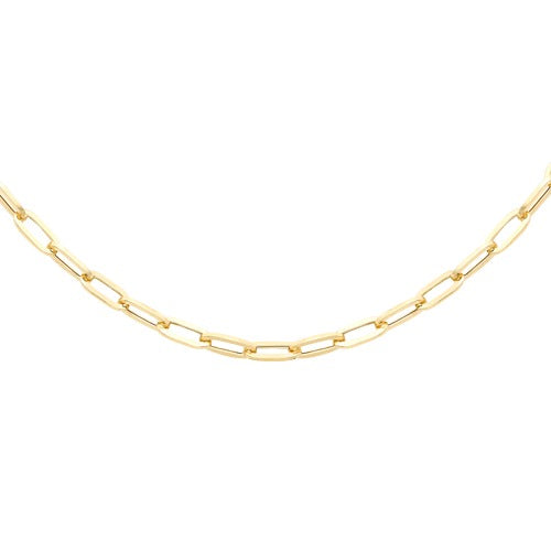 9ct Gold Paper Link Chain 20"