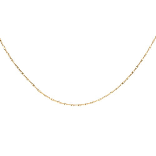 9ct Gold Wheat Shape Chain Necklace