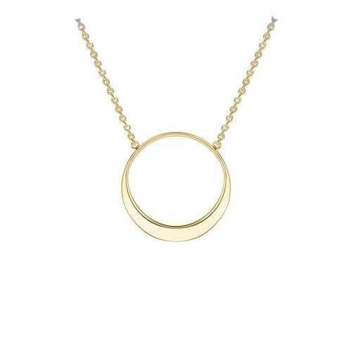 9ct Gold Eclipse Necklace
