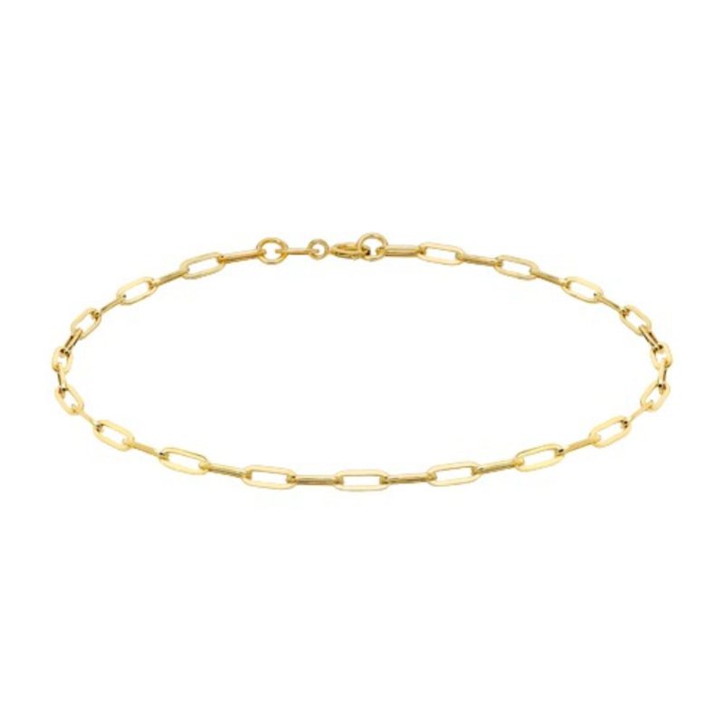 9ct Gold Paper Chain Bracelet
