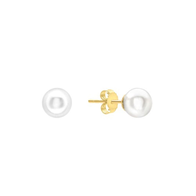9ct Gold Cultured Pearl Stud Earrings (5mm / 6mm / 7mm / 8mm)