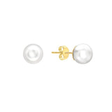 9ct Gold 5mm / 6mm / 7mm / 8mm Cultured Pearl Stud Earrings