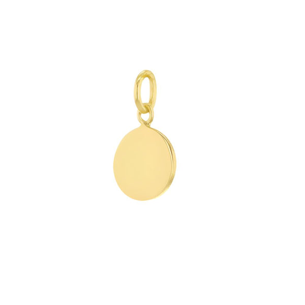 9ct Gold Round Mini Disc Necklace