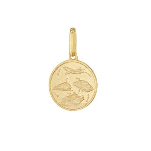9ct Gold St. Christopher Travel Revisible Pendant