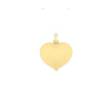 9ct Gold Heart Disc Pendant