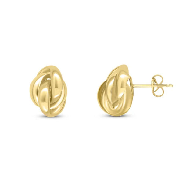 9ct Gold Knot Stud Earrings
