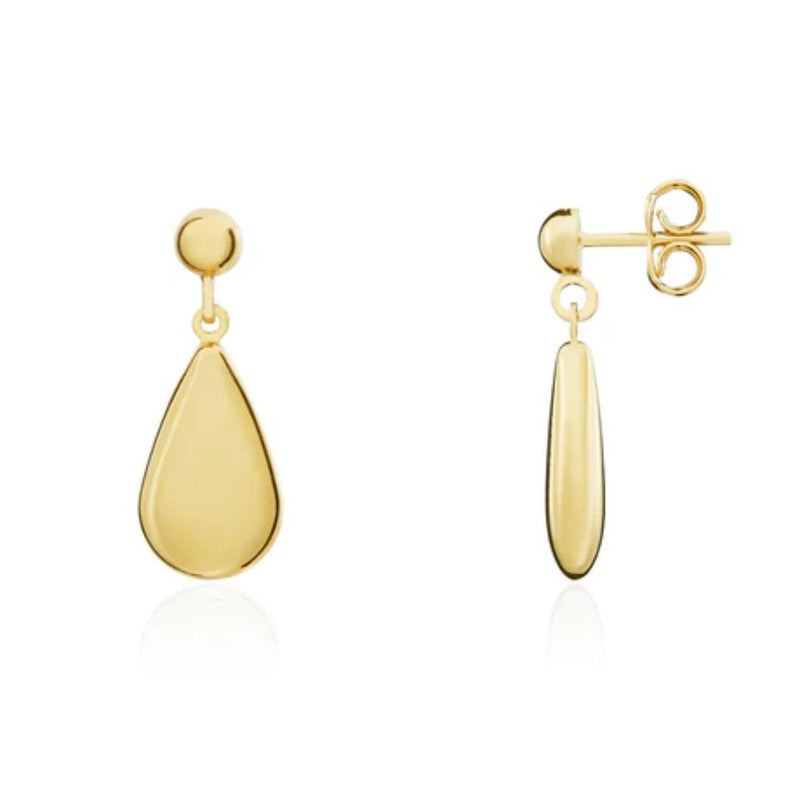 9ct Gold Polished Drop Earrings