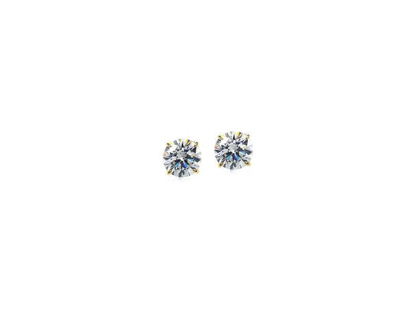 Carat London 9ct Gold Large Stud Earrings