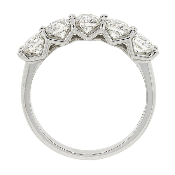 Platinum 1.62ct Five Stones Diamond Ring