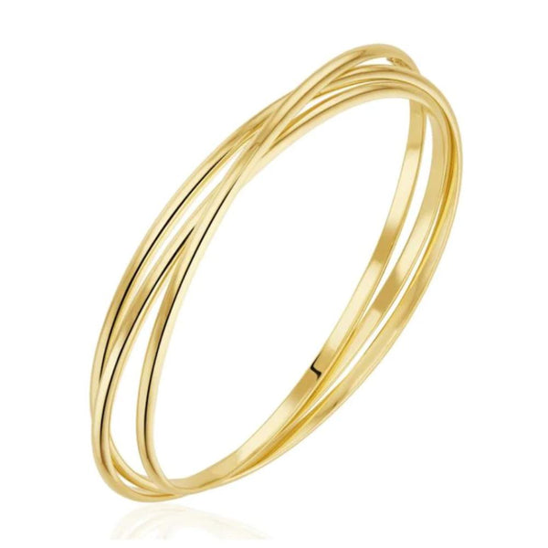 9ct Gold Russian Interlinked Bangle