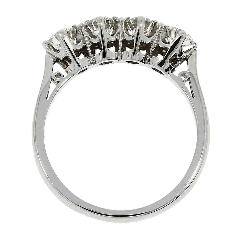 Platinum Four Stones Diamond Ring