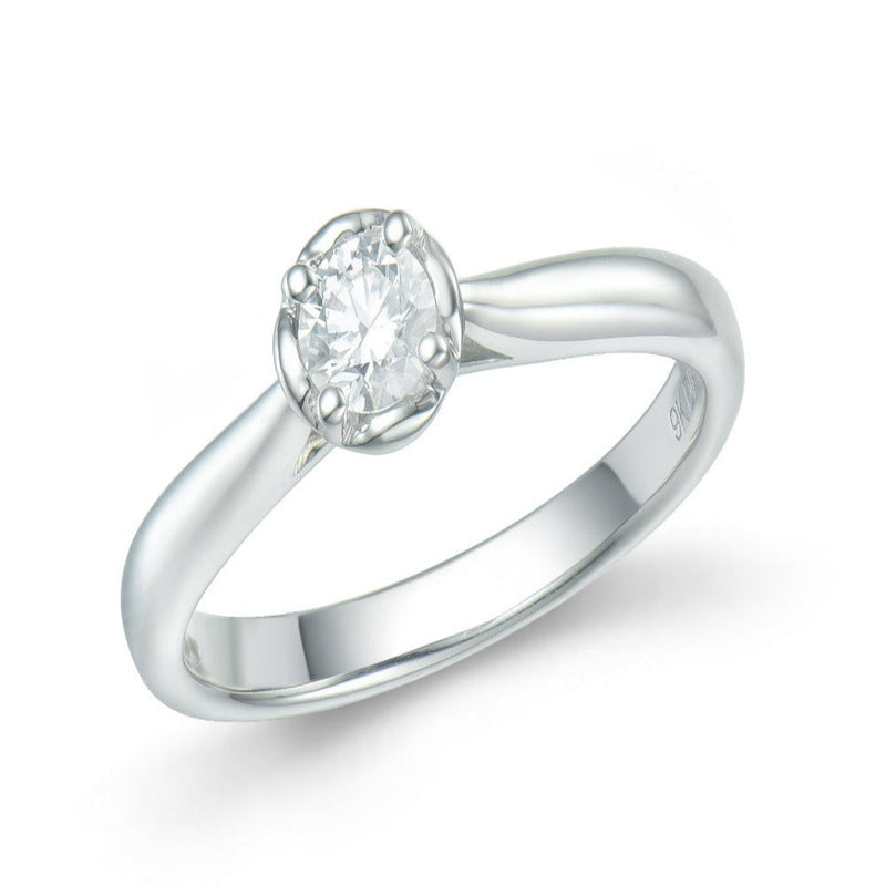 9ct White Gold Diamond Ring