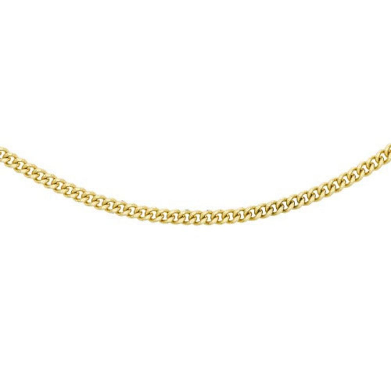 9ct Gold 50 Diamond Curb Chain