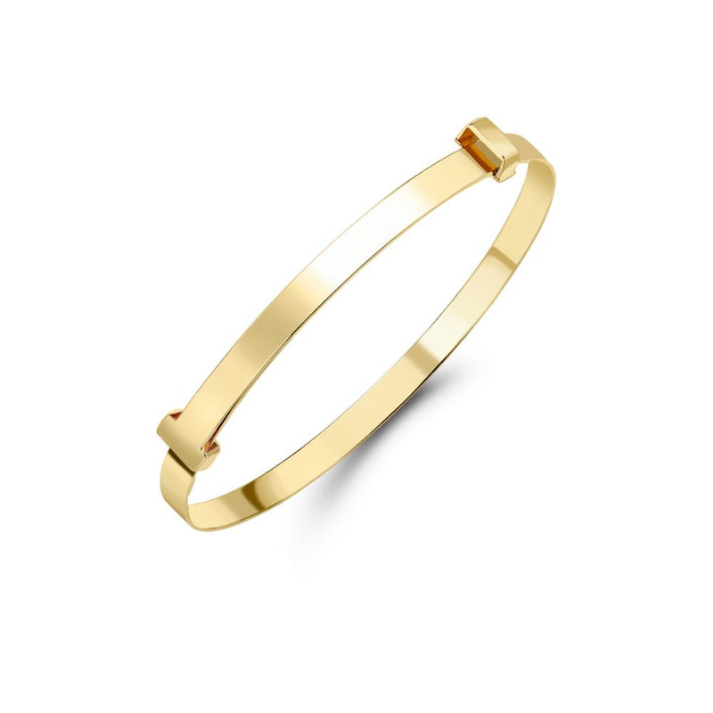 9ct Gold 3mm Polished Expandable Baby Bangle