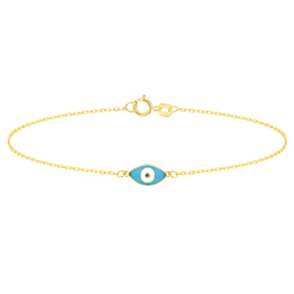 9ct Gold Evil Eye Bracelet