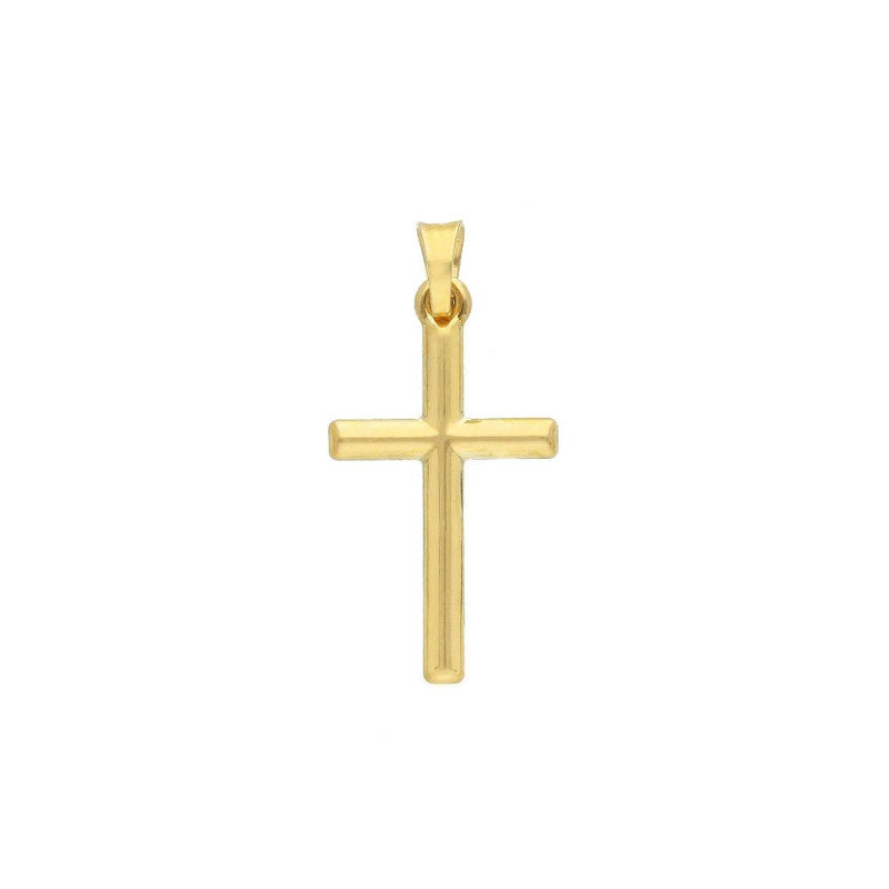 9ct Gold Cross Necklace 18"