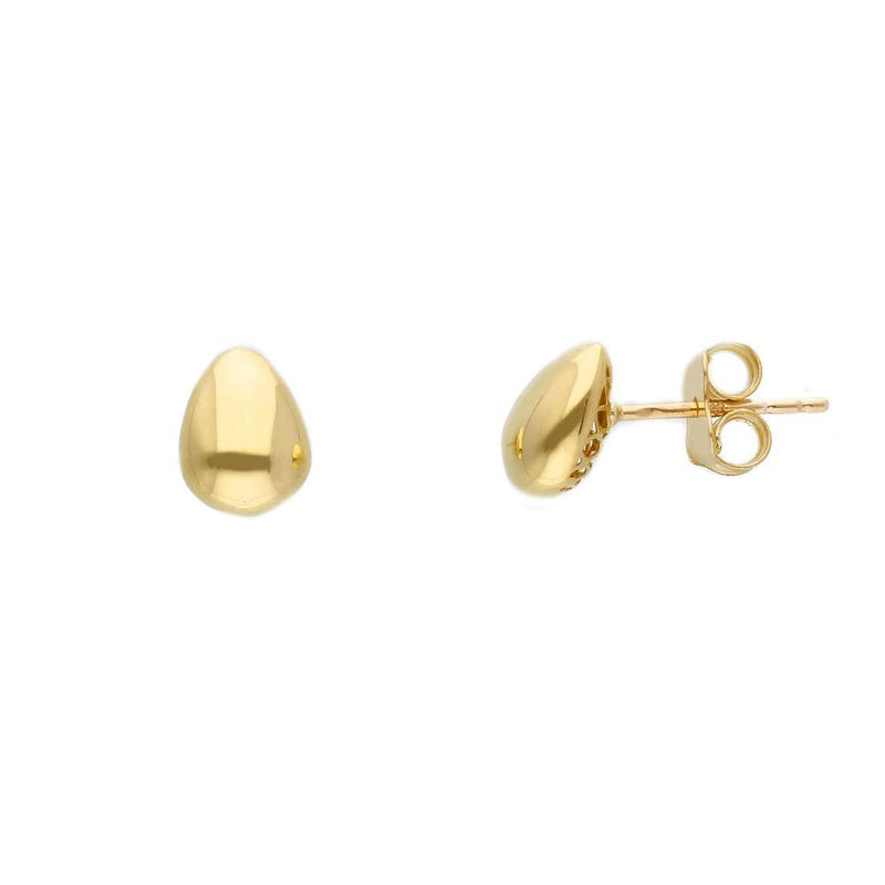 9ct Gold Pear Shape Stud Earrings