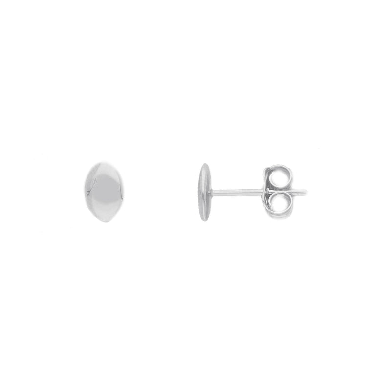18ct Gold Oval Stud Earrings