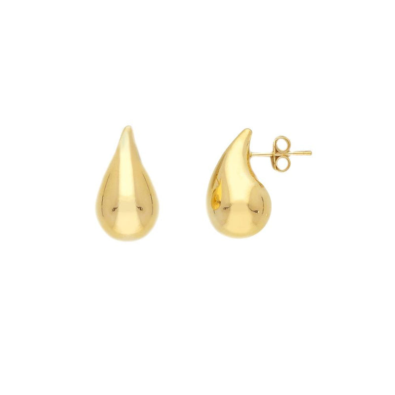 9ct Gold Tear Drop Stud Earrings